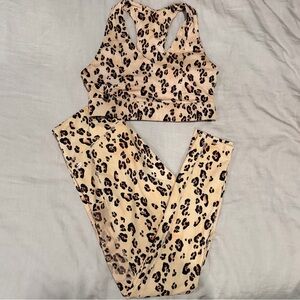 Fabletics Leopard Print Activewear Set